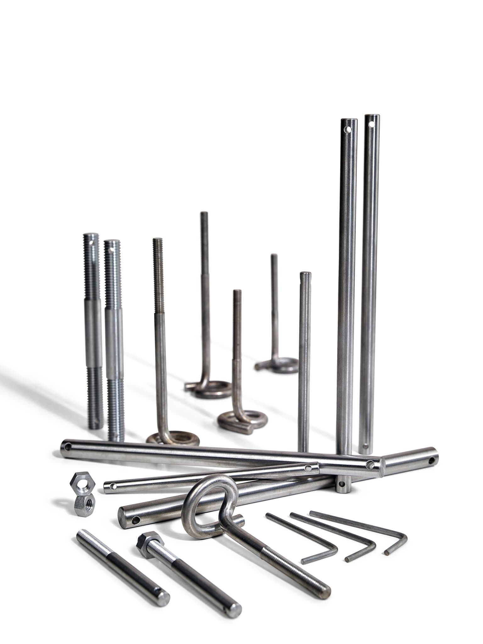 Various fasteners for vacuum furnaces